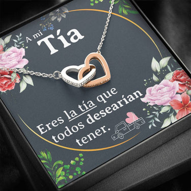 A Mi Tia Interlocking Hearts Necklace - Love You This Much